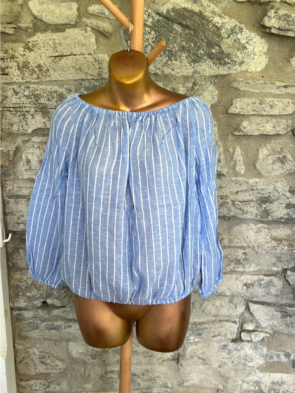 GAP Striped on/Off-the-Shoulder Tunic